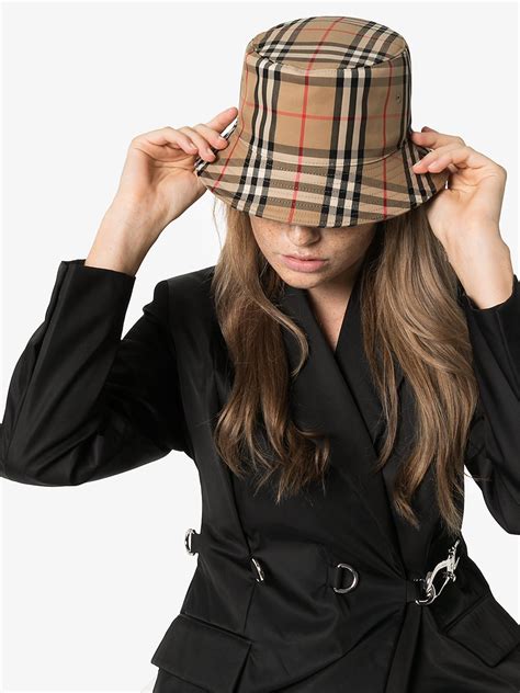 burberry bucket hat women|Burberry vintage bucket hat.